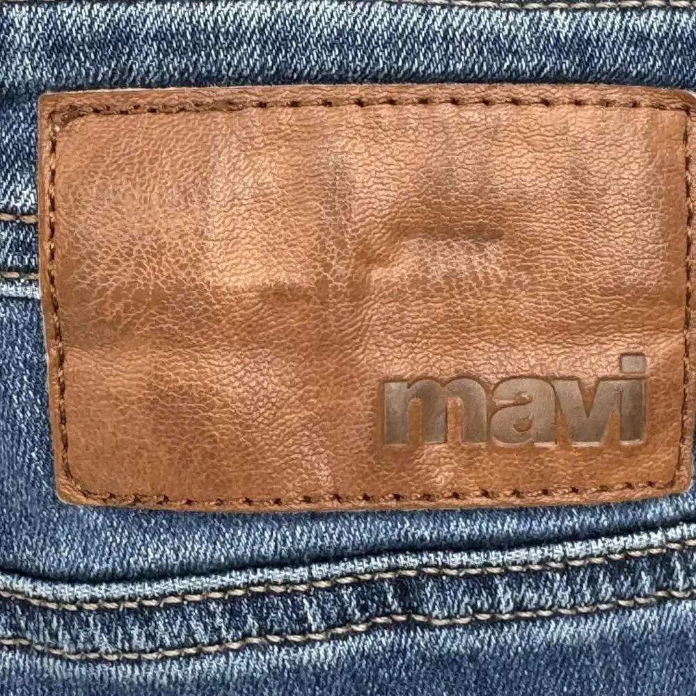Mavi Matt Jeans Mens 32x32 Blue Relaxed Straight Stretch Denim Medium Wash - Picture 5 of 10